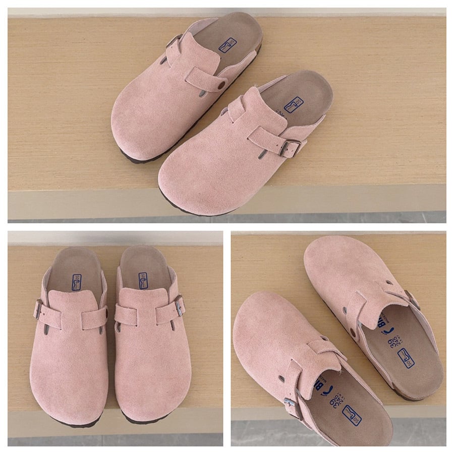 Women's & Men's Leather Clogs Slippers High Quality