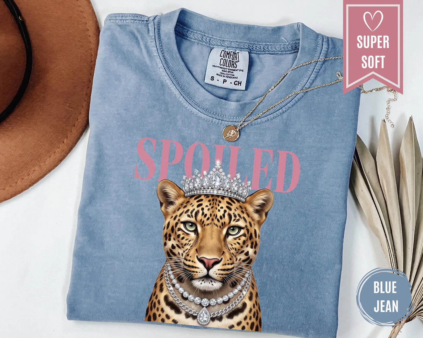 Women's Spoiled Tiger Graphic Tee Unisex Comfort Colors T-Shirt