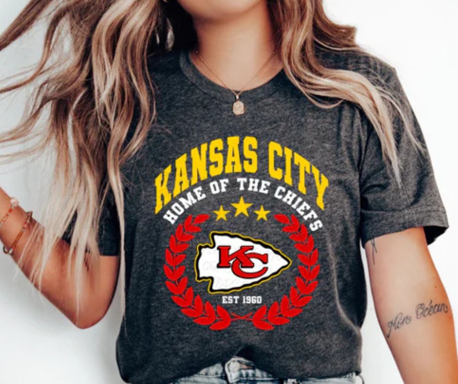Kansas City Chiefs Football Home Of The Chiefs Est. 1960 Graphic T-Shirt