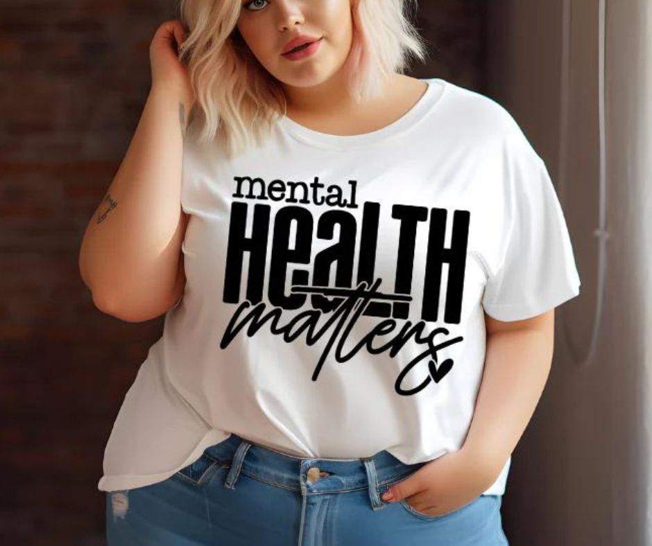Unisex Mental Health Matters Graphic T-Shirt Gildan Brand Tee