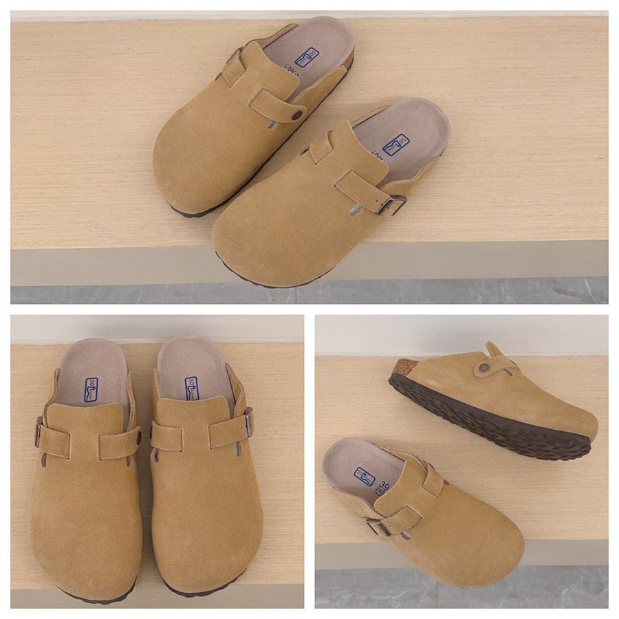 Women's & Men's Leather Clogs Slippers High Quality