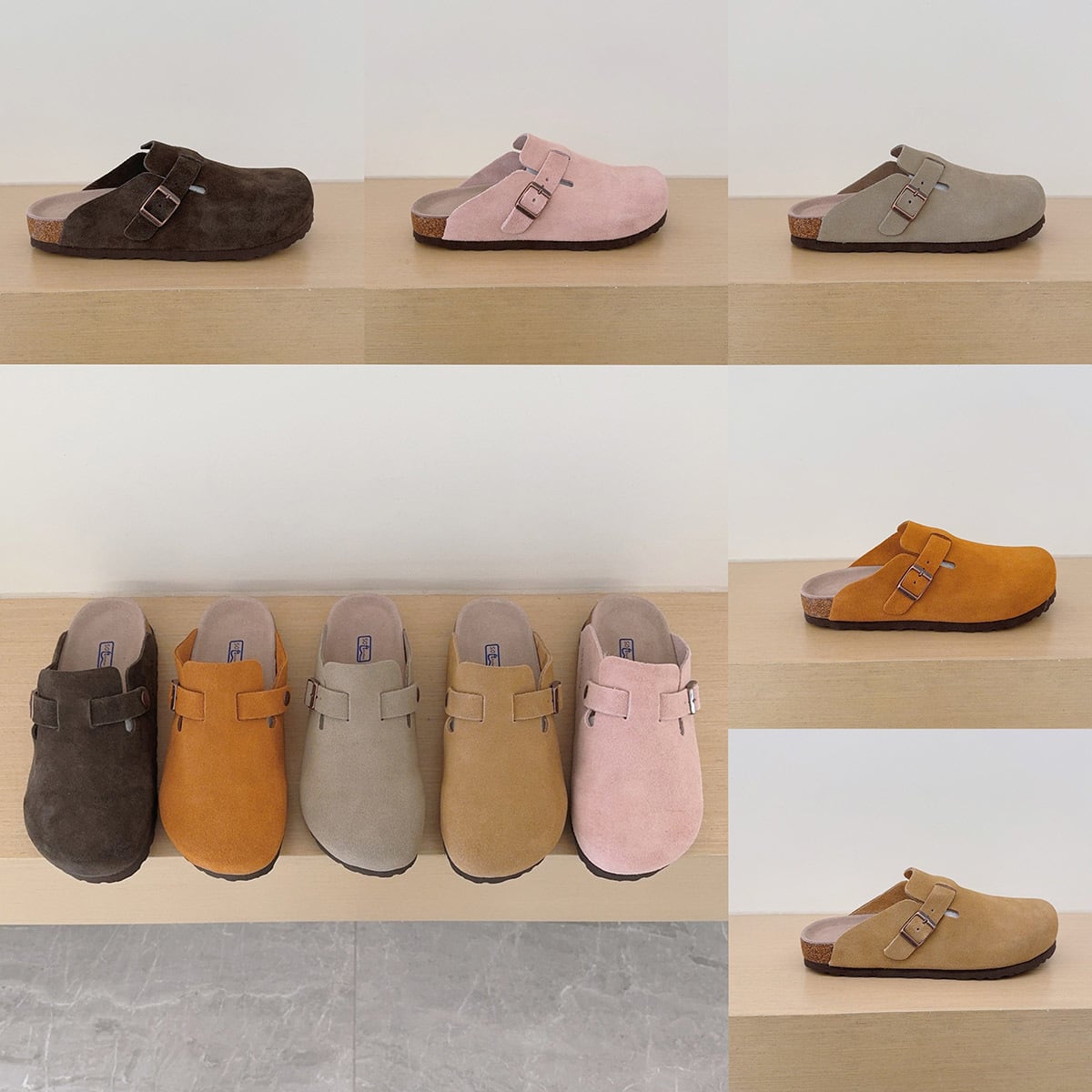 Women's & Men's Leather Clogs Slippers High Quality