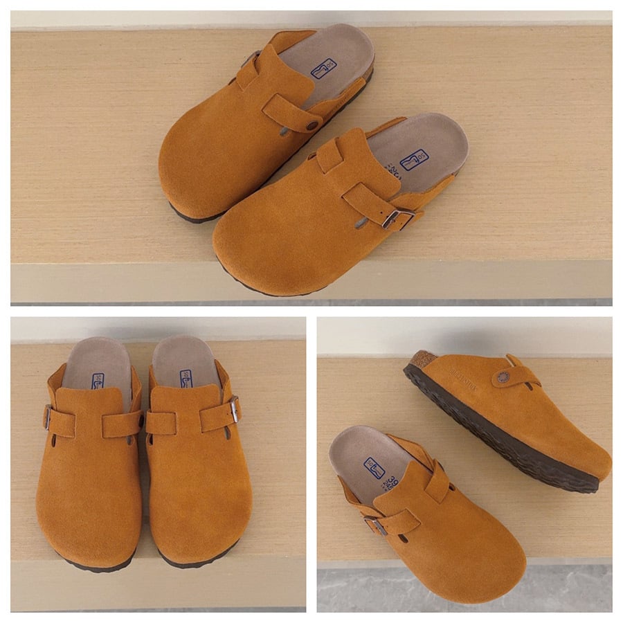 Women's & Men's Leather Clogs Slippers High Quality