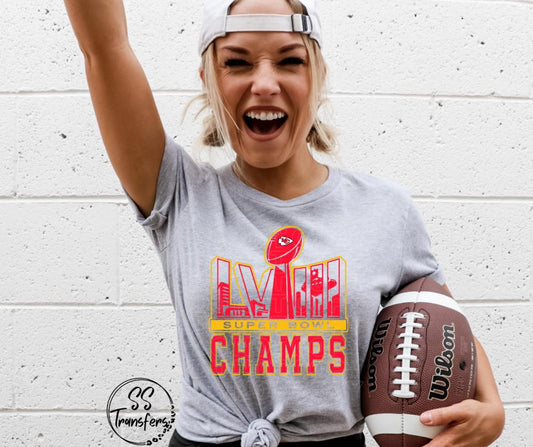 Kansas City KC Chiefs Football Super Bowl Champions Champs 2024 Tee T-Shirt