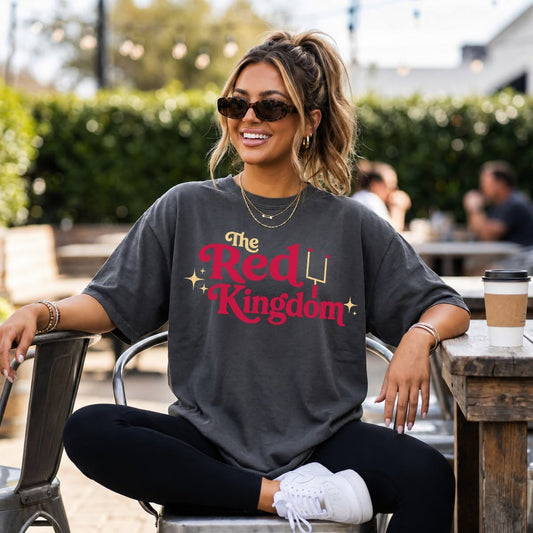 Kansas City Football The Red Kingdom Graphic Tee Unisex Comfort Colors T-Shirt