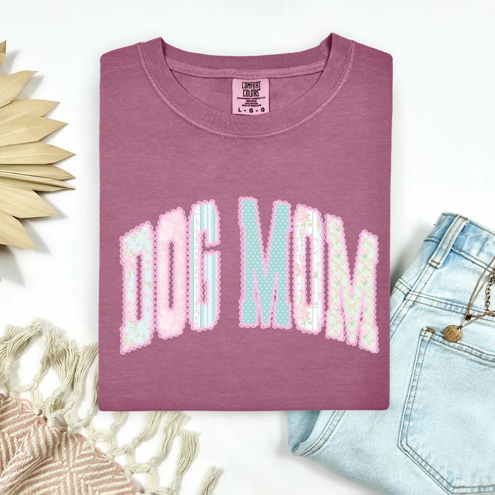 Unisex Comfort Colors Tee Spring Summer Dog Mom Graphic T-Shirt