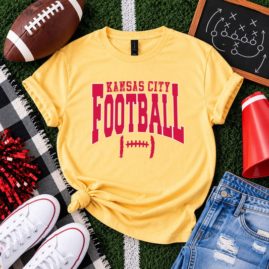 KC Kansas City Football Graphic Tee Gildan T-Shirt