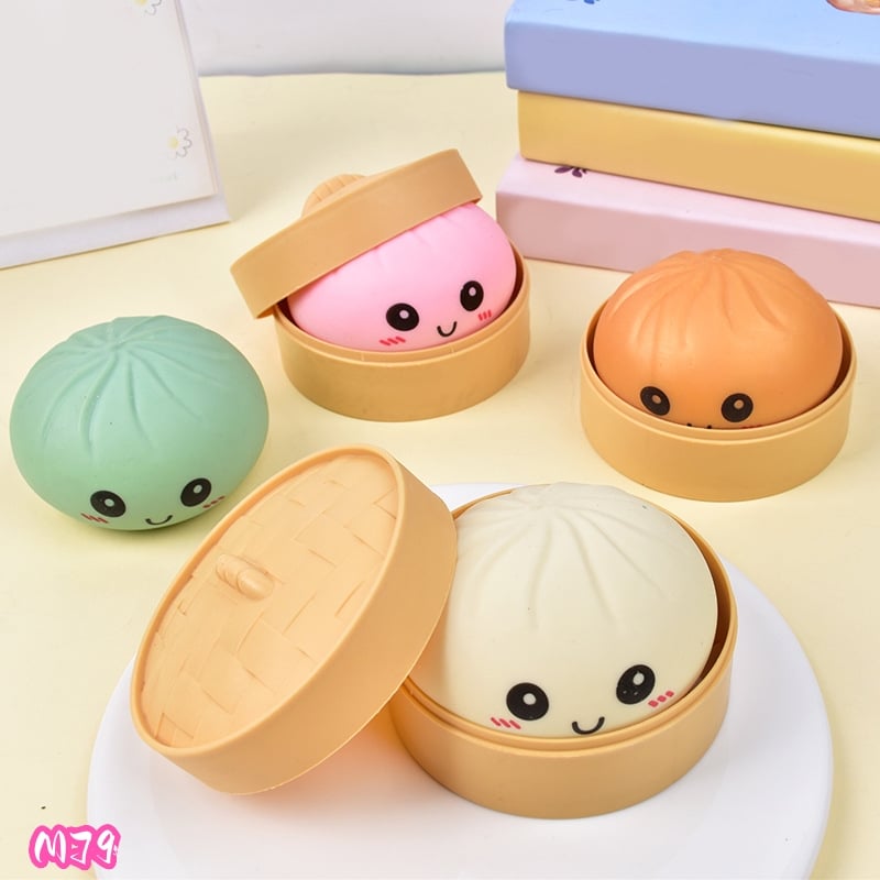 Viral Mystery Dumplings Squishy Stress Relief Solid Color