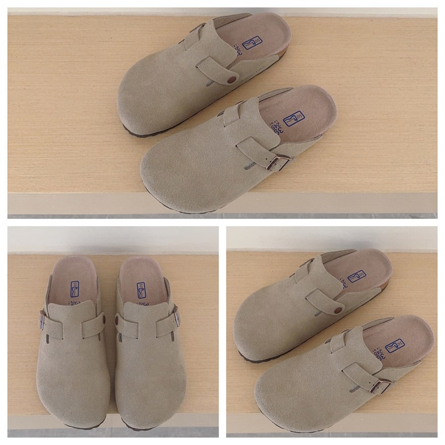 Women's & Men's Leather Clogs Slippers High Quality