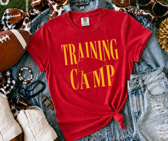 Kansas City Chiefs Football Training Camp Graphic Tee Unisex Comfort Colors T-Shirt