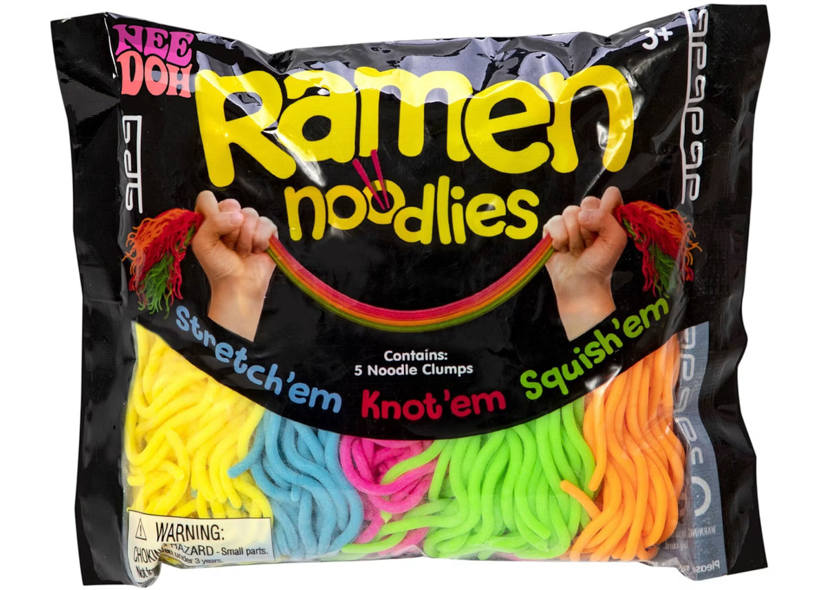 Nee Doh Ramen Noodlies Stretchy Knot'em Squishy Sensory Fidget Toy