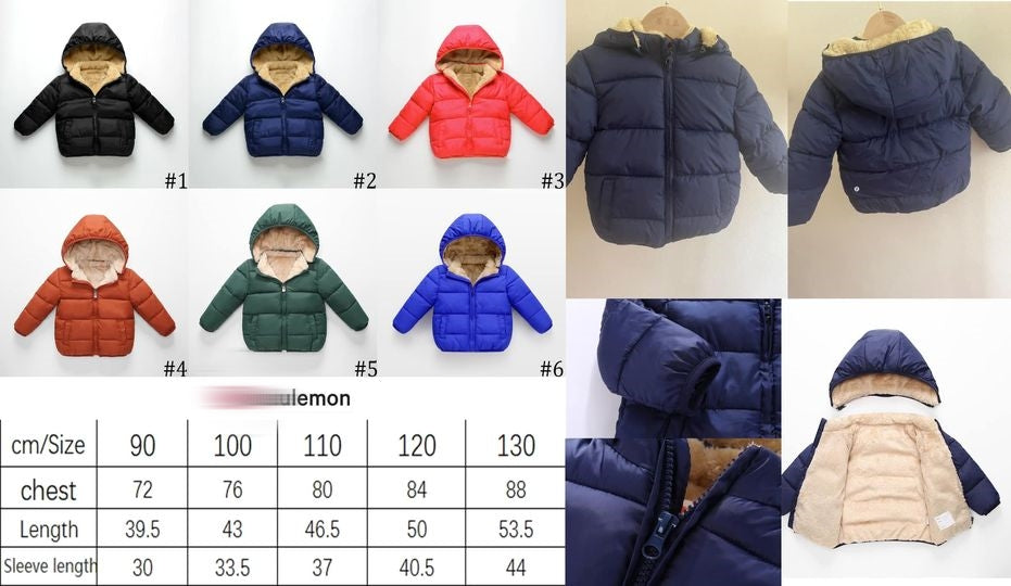 Inspired LuLu Kid's Puffed Hooded Down Jacket Coat