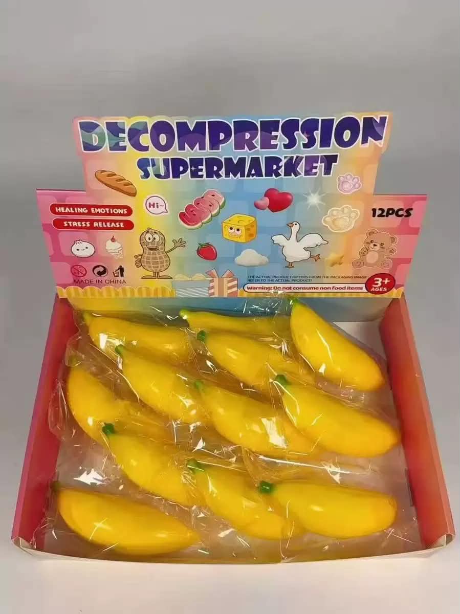 Trending Decompression Squishy Sensory Toy Supermarket Banana