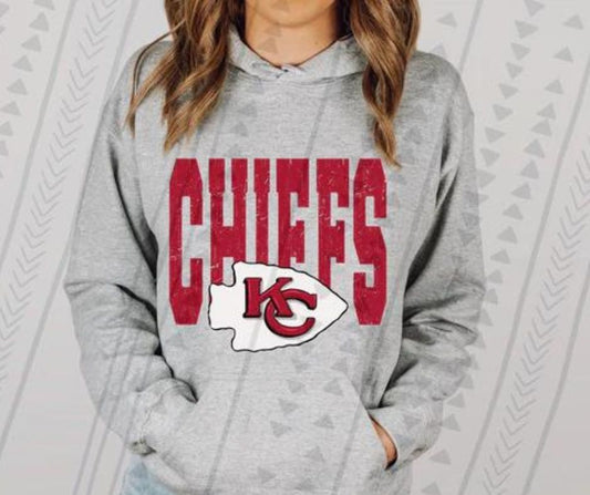 Kansas City Chiefs Football Arrowhead Graphic Hoodie Sweatshirt