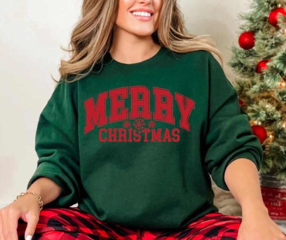 Unisex Merry Christmas Graphic Sweatshirt