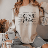 Fall Graphic Unisex Crewneck Sweatshirt Cozy Sweaters Bonfires Hayrides Corn Mazes