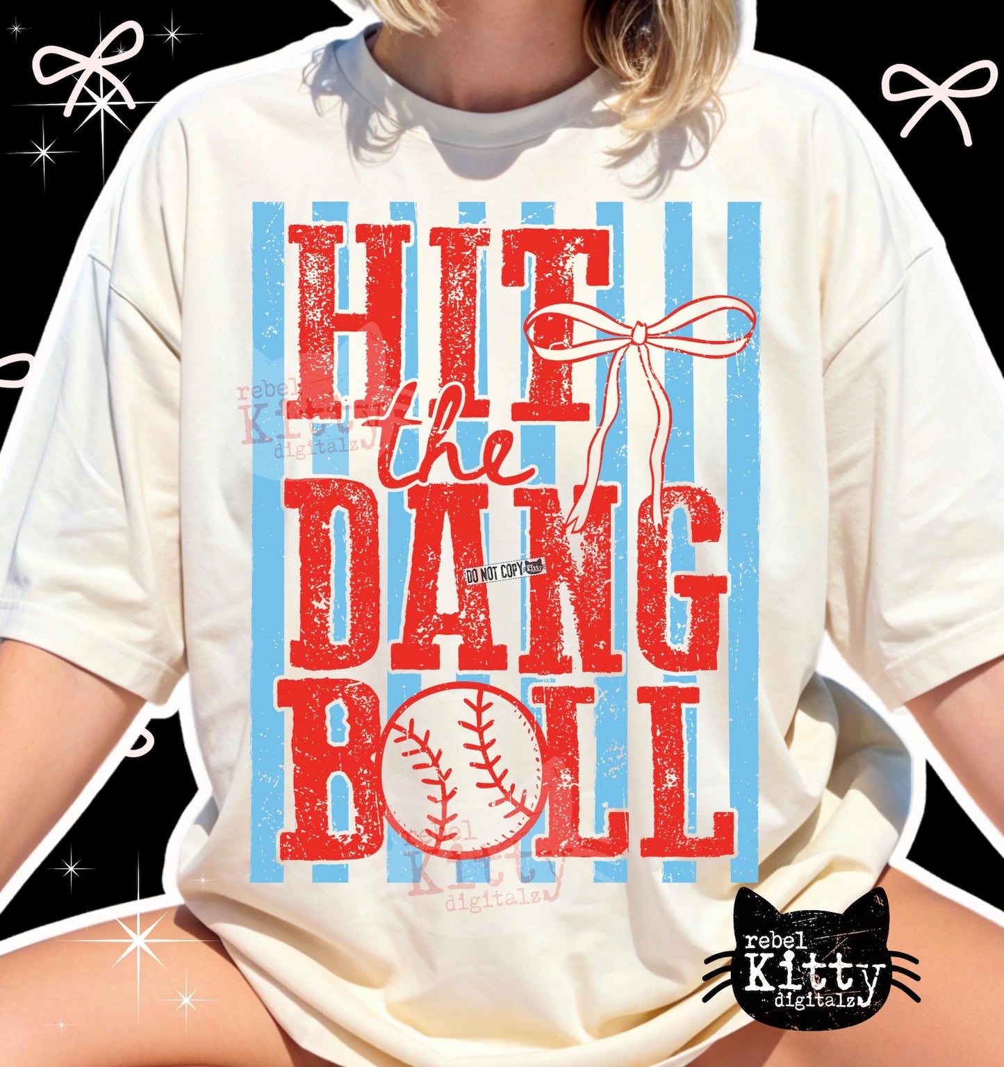 Unisex Comfort Colors Baseball Hit The Dang Ball Graphic Tee