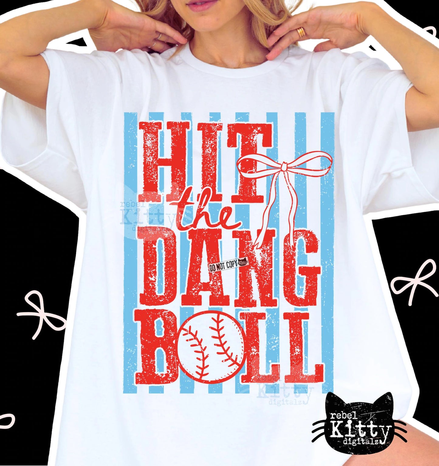 Unisex Comfort Colors Baseball Hit The Dang Ball Graphic Tee