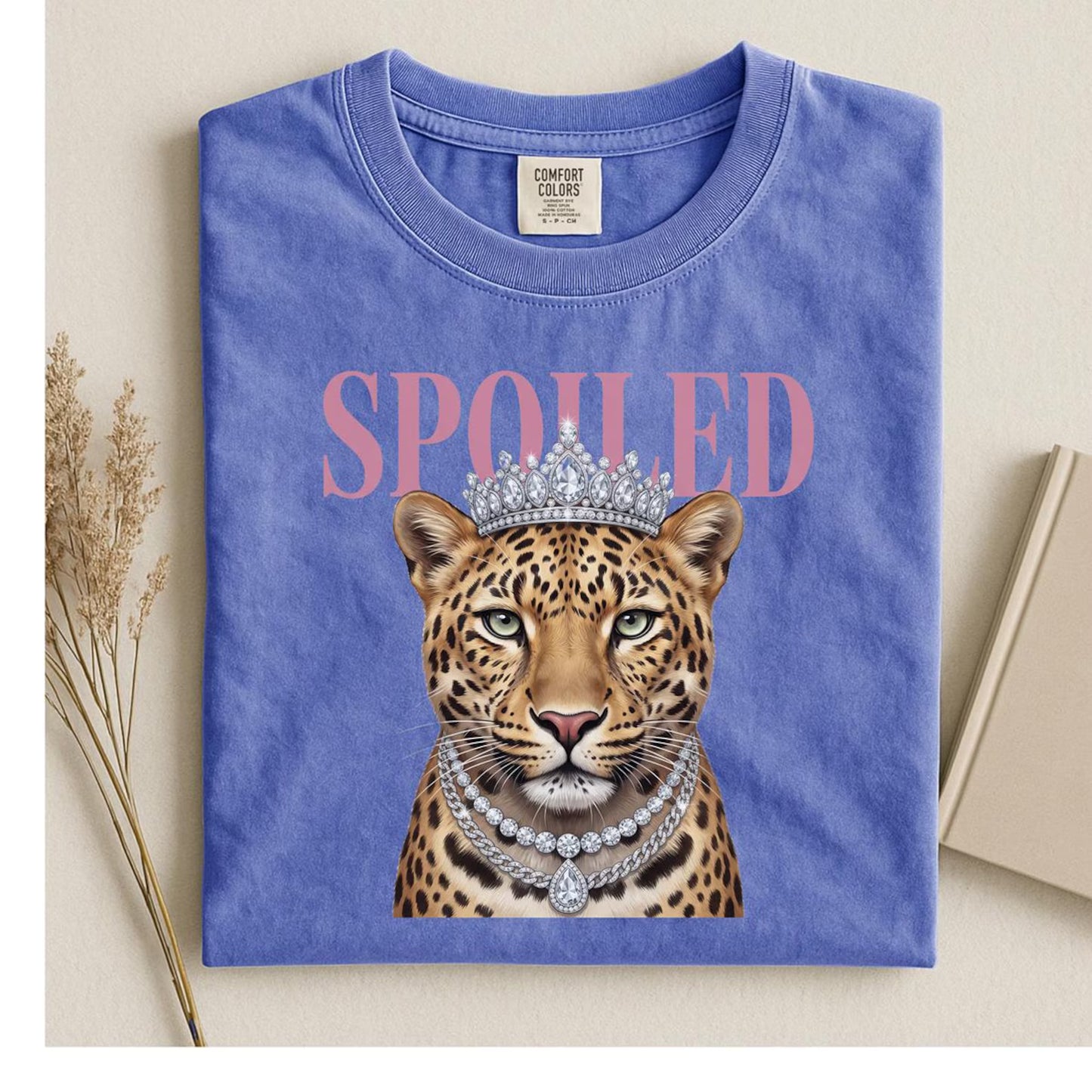 Women's Spoiled Tiger Graphic Tee Unisex Comfort Colors T-Shirt