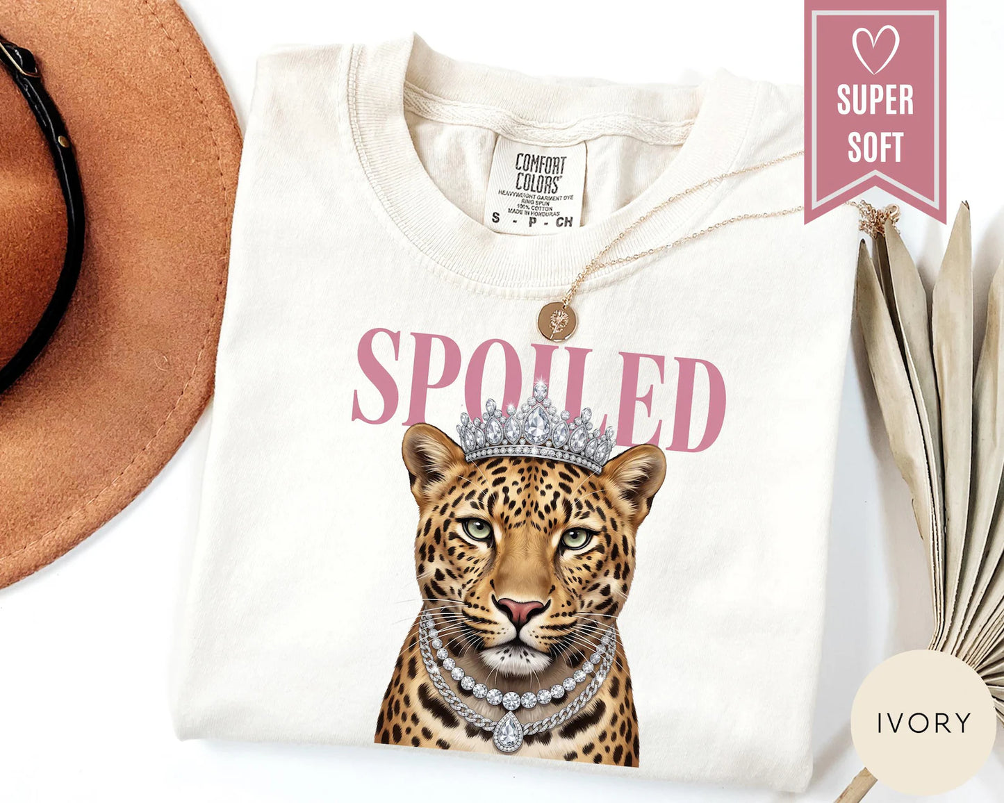 Women's Spoiled Tiger Graphic Tee Unisex Comfort Colors T-Shirt