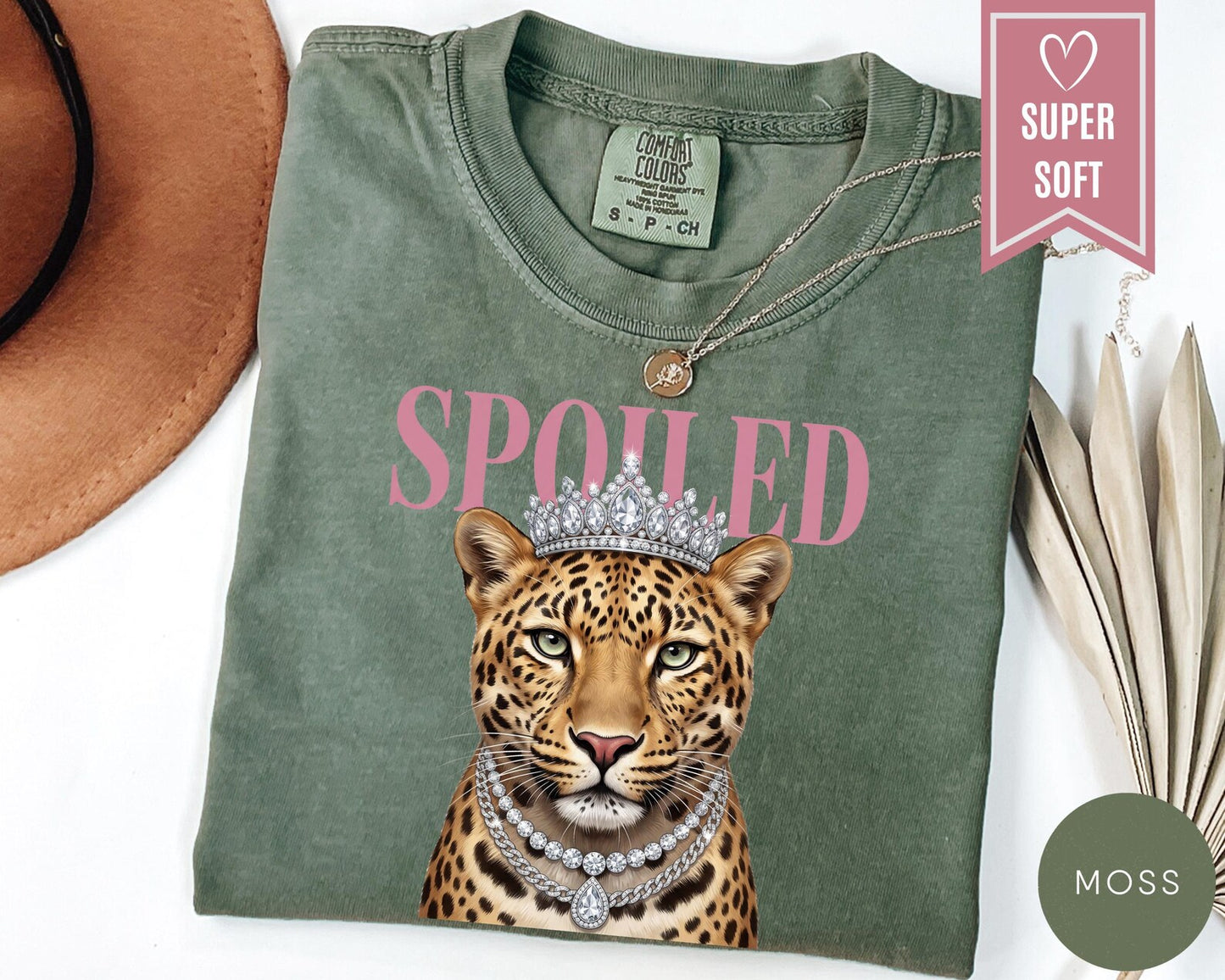 Women's Spoiled Tiger Graphic Tee Unisex Comfort Colors T-Shirt