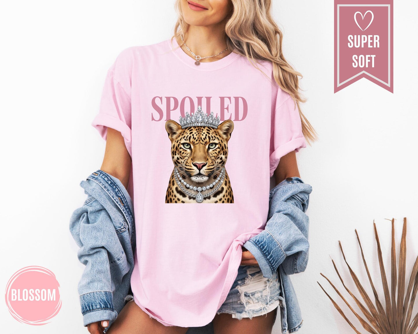 Women's Spoiled Tiger Graphic Tee Unisex Comfort Colors T-Shirt