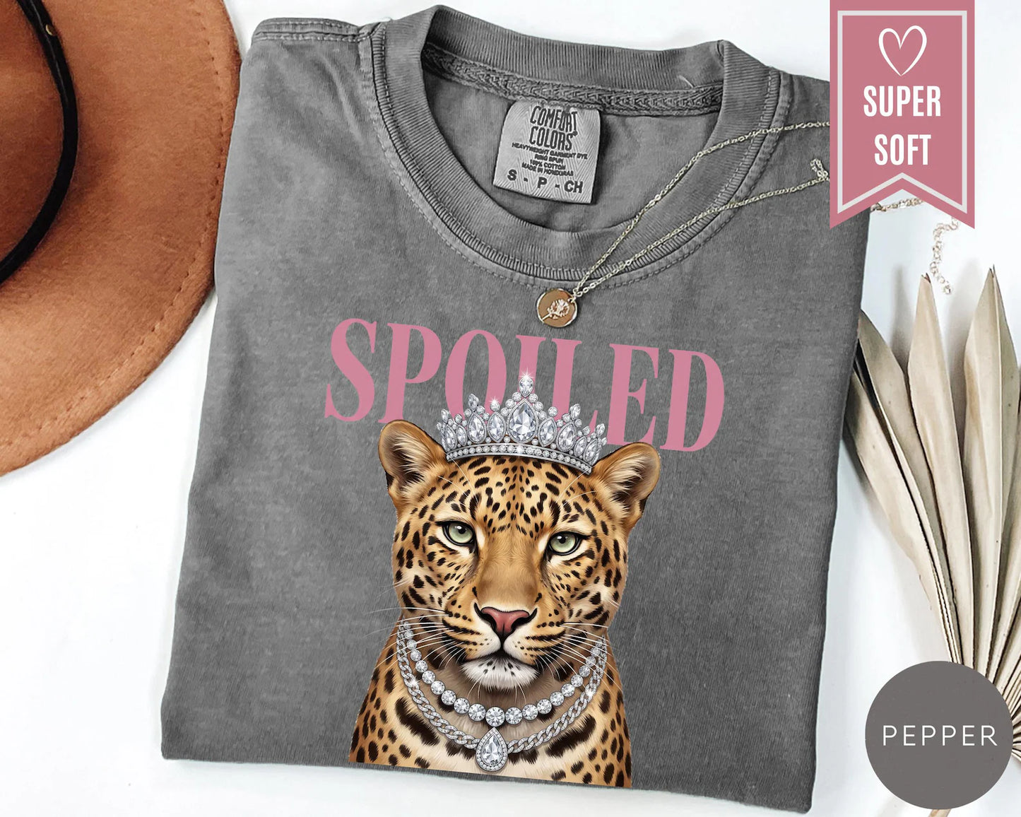 Women's Spoiled Tiger Graphic Tee Unisex Comfort Colors T-Shirt