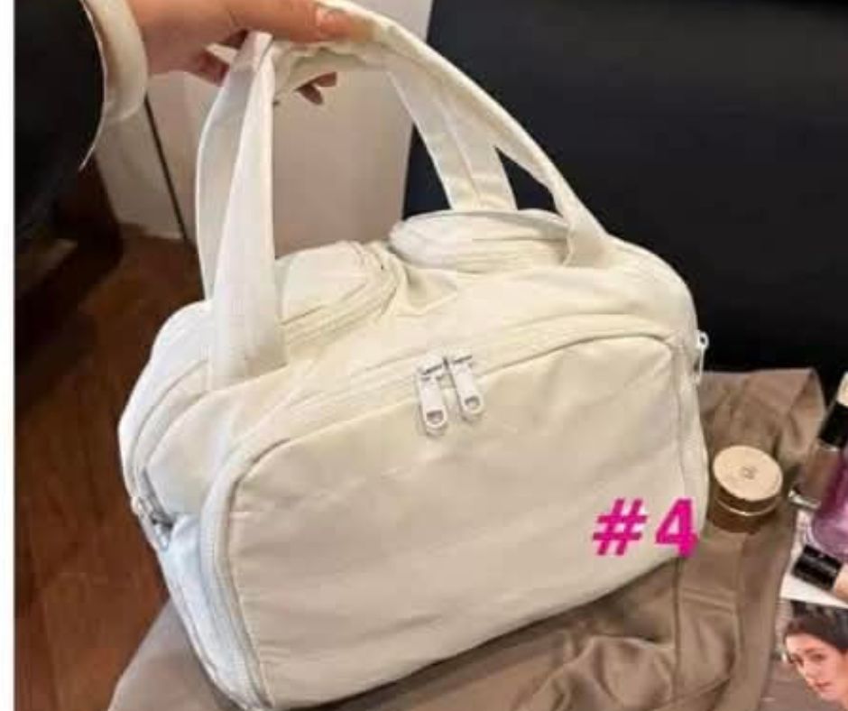 Cosmetic Makeup Toiltery Multi Pocket Zip Up Organizer Tote Bag