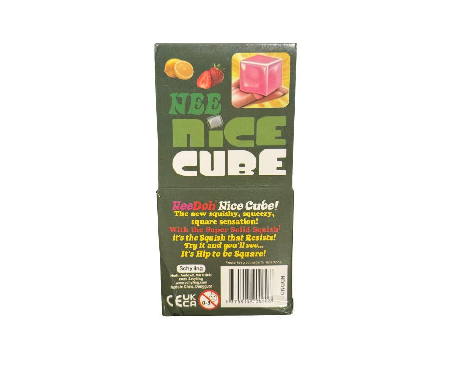 Nee Doh Nice Cube Squishy Fidget Toy Starbucks Pink