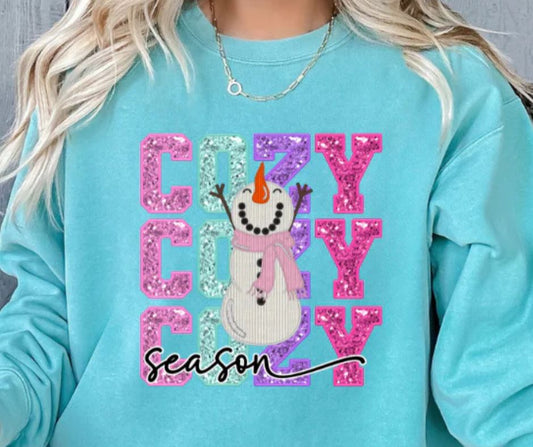 Unisex Winter Snowman Cozy Season Sweatshirt