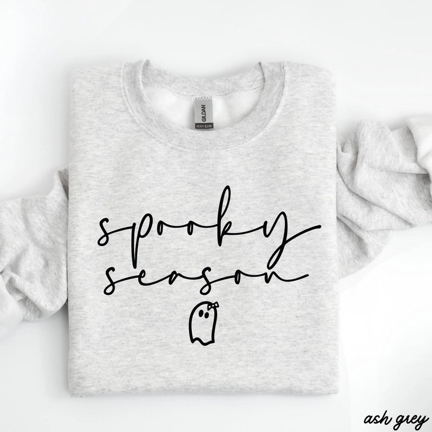 Halloween Spooky Season Ghost Graphic Crewneck Sweatshirt