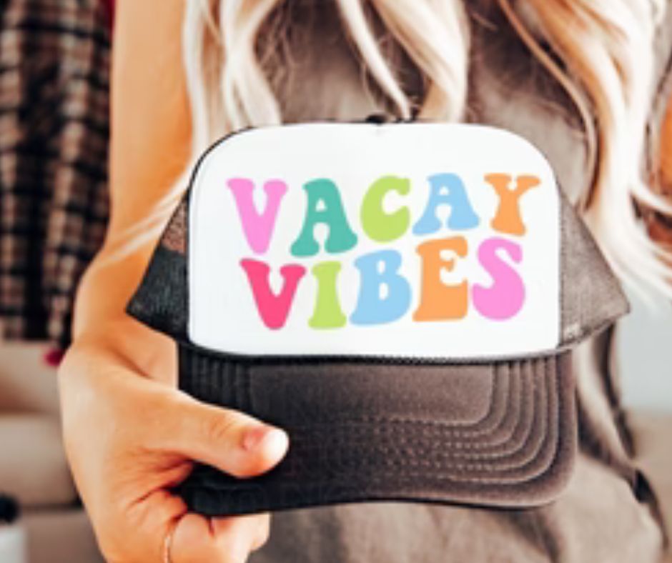 Vacation Vacay Vibes Trucker Cap Hat